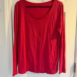 LOF Vibrant Red Long Sleeve Tee